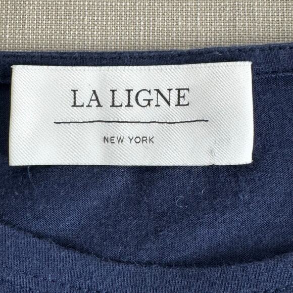 La Ligne blue/red striped top Women's Size Small - Picture 6 of 9